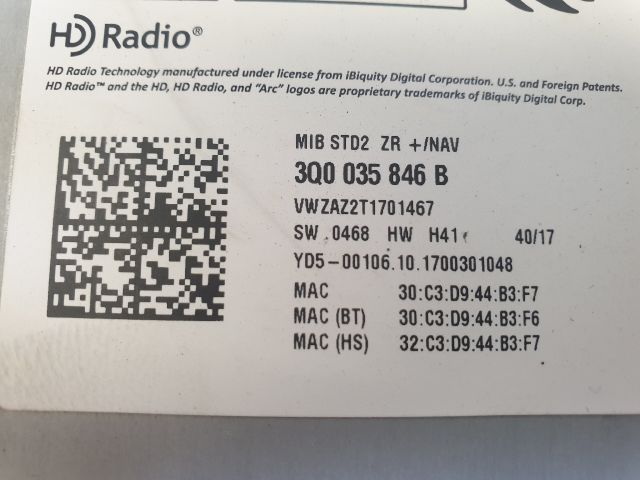 bontott VW GOLF VII Navigációs Fejegység