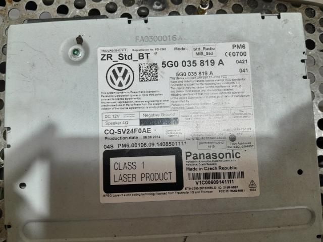 bontott VW GOLF VII Navigációs Fejegység