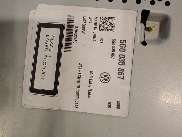 bontott VW GOLF VII Navigációs Fejegység