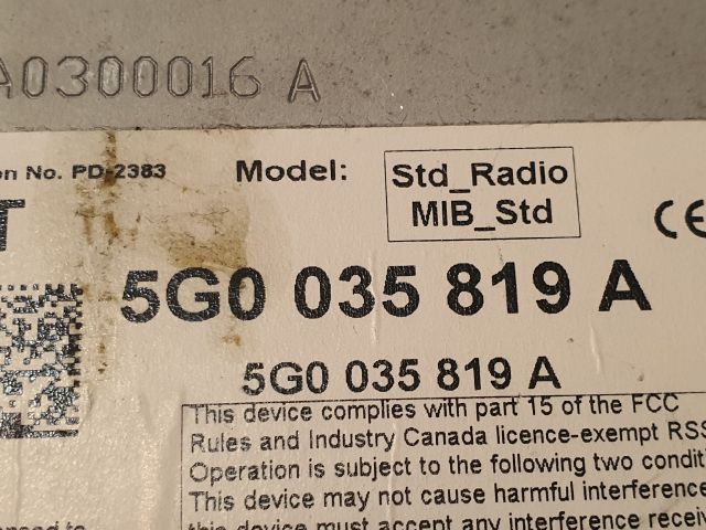 bontott VW GOLF VII Navigációs Fejegység