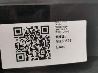 bontott VW GOLF VIII Bal hátsó Ajtó (Üres lemez)