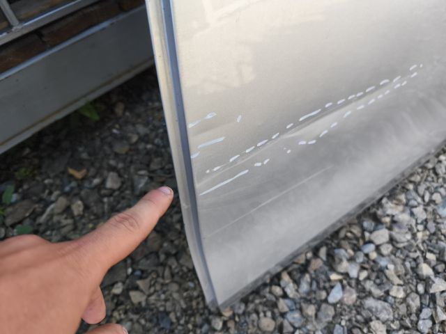 bontott VW GOLF VIII Bal hátsó Ajtó (Üres lemez)