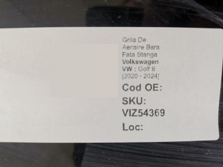 bontott VW GOLF VIII Bal Ködlámpa Rács