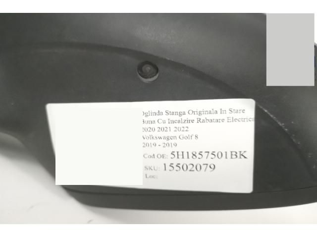 bontott VW GOLF VIII Bal Visszapillantó Tükör (Elektromos)