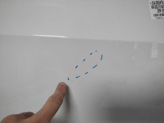 bontott VW GOLF VIII Jobb hátsó Ajtó (Üres lemez)