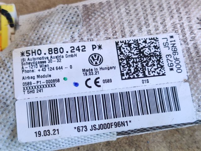 bontott VW ID.3 Jobb Oldallégzsák