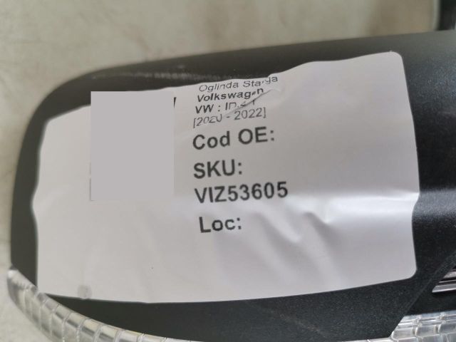 bontott VW ID.4 Bal Visszapillantó Tükör (Elektromos)