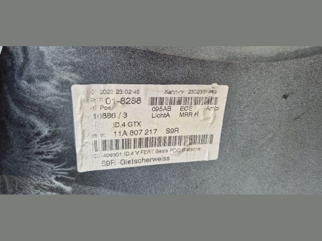 bontott VW ID.4 Első Lökhárító (Üresen)