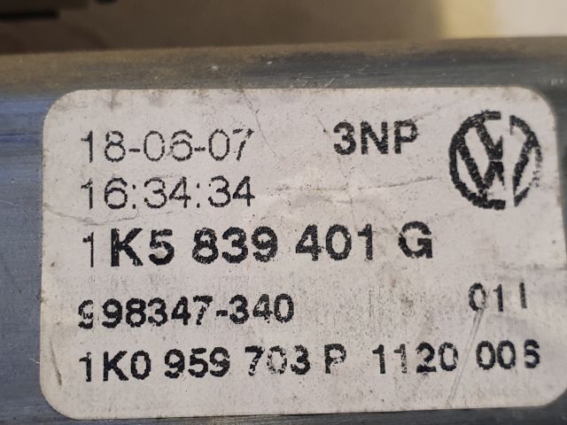 bontott VW JETTA Bal hátsó Ablakemelő Motor