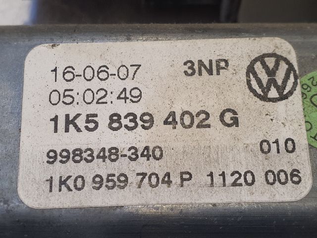 bontott VW JETTA Jobb hátsó Ablakemelő Motor