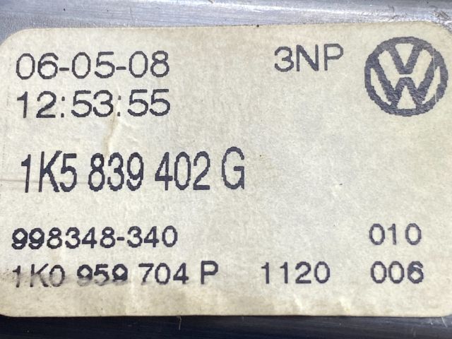 bontott VW JETTA Jobb hátsó Ablakemelő Motor