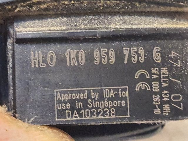 bontott VW JETTA Távirányító Kulcsbetét