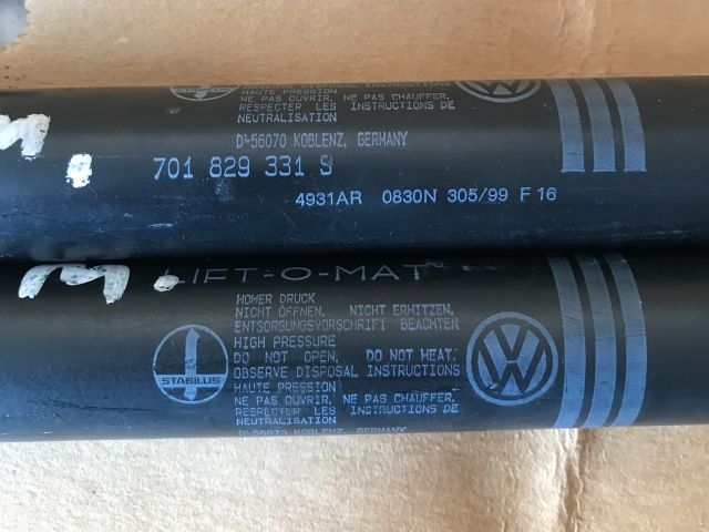 bontott VW MULTIVAN Gázrugós Kitámasztó Teleszkóp Pár Csomagtérajtó