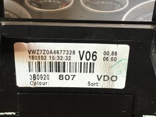 bontott VW PASSAT B5 Kilométeróra