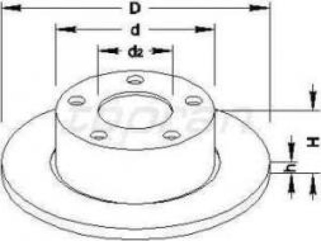 bontott VW PASSAT B5 Hátsó Féktárcsa