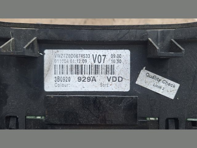 bontott VW PASSAT B5 Kilométeróra