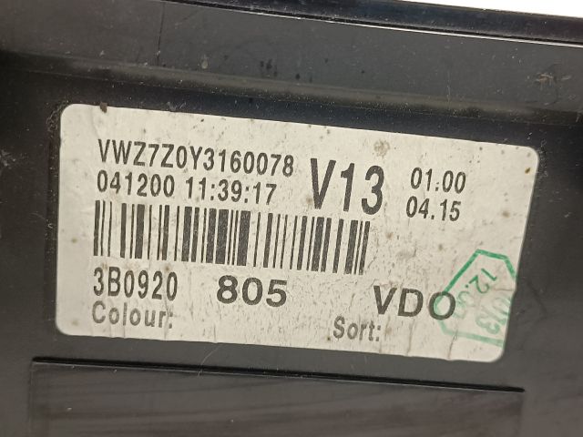 bontott VW PASSAT B5 Kilométeróra