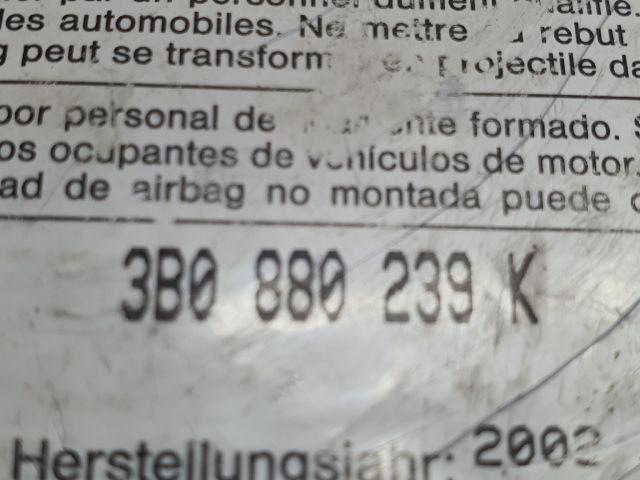 bontott VW PASSAT B5 Bal Oldallégzsák