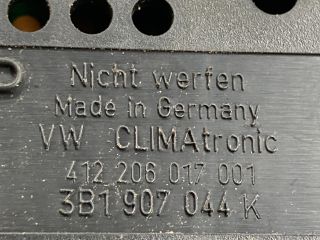 bontott VW PASSAT B5 Fűtéskapcsoló (digit klímás)