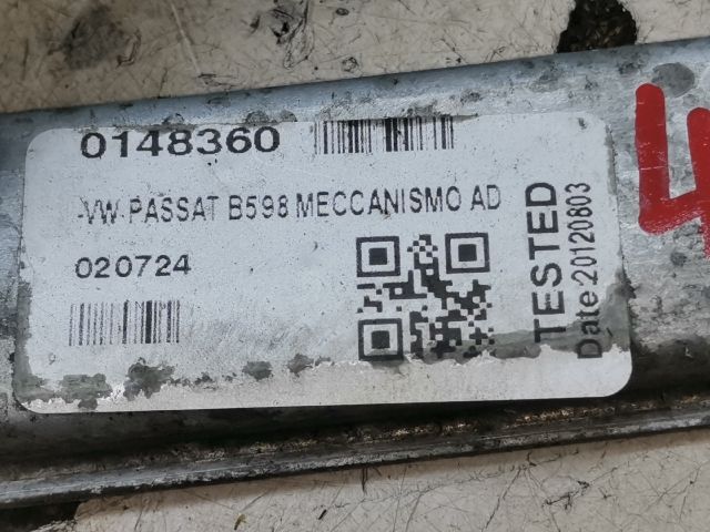 bontott VW PASSAT B5 Jobb első Ablakemelő Szerkezet (Elektromos)