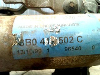 bontott VW PASSAT B5 Kormányoszlop Kormányzárral