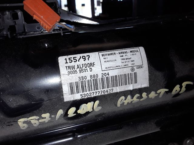 bontott VW PASSAT B5 Utasoldali Légzsák