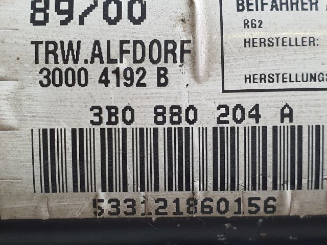 bontott VW PASSAT B5 Utasoldali Légzsák