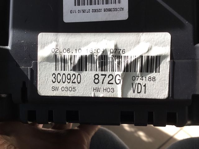 bontott VW PASSAT B6 Kilométeróra