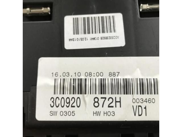 bontott VW PASSAT B6 Kilométeróra