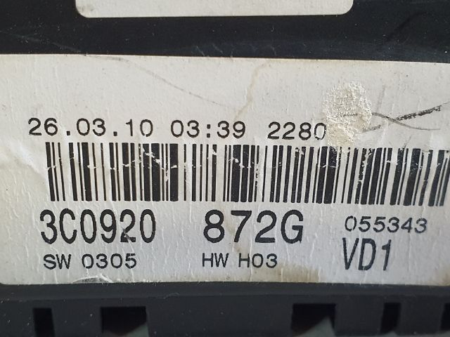 bontott VW PASSAT B6 Kilométeróra