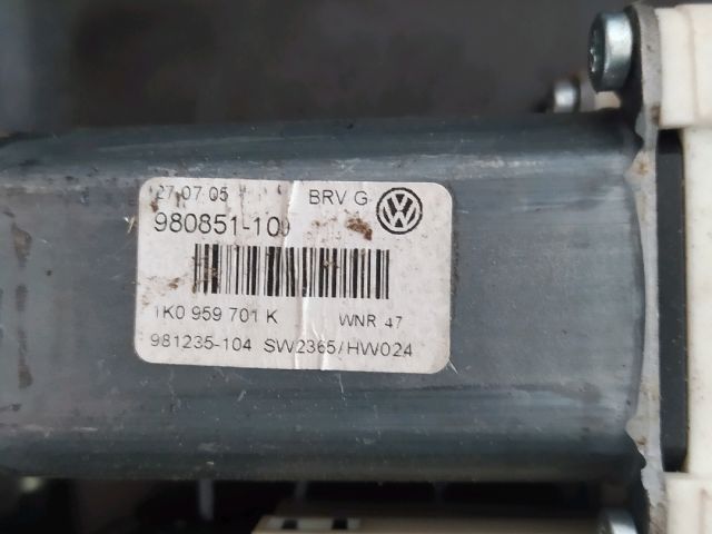 bontott VW PASSAT B6 Bal első Ablakemelő Szerkezet (Elektromos)