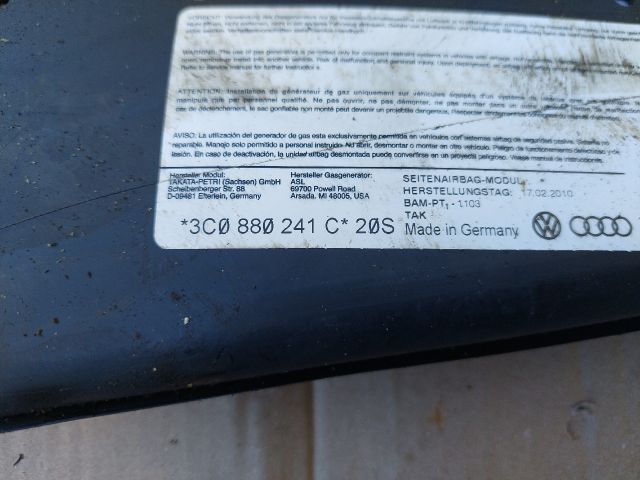 bontott VW PASSAT B6 Bal Függönylégzsák és Oldallégzsák