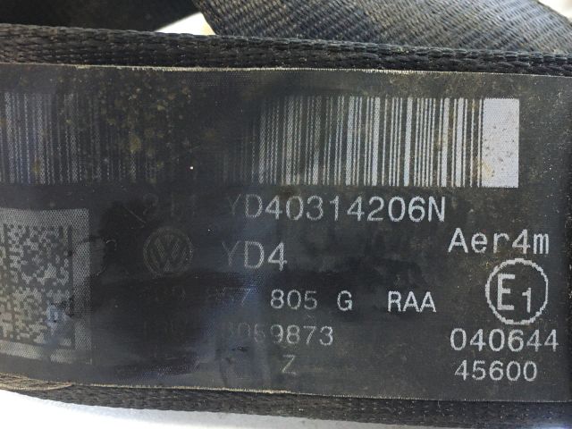 bontott VW PASSAT B6 Bal hátsó Biztonsági Öv
