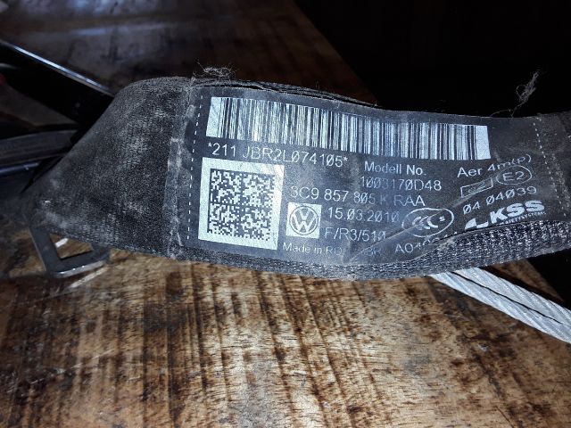 bontott VW PASSAT B6 Bal hátsó Biztonsági Öv