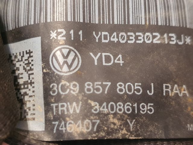 bontott VW PASSAT B6 Bal hátsó Biztonsági Öv