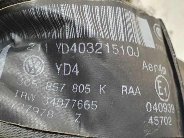 bontott VW PASSAT B6 Bal hátsó Biztonsági Öv