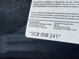 bontott VW PASSAT B6 Bal Oldallégzsák