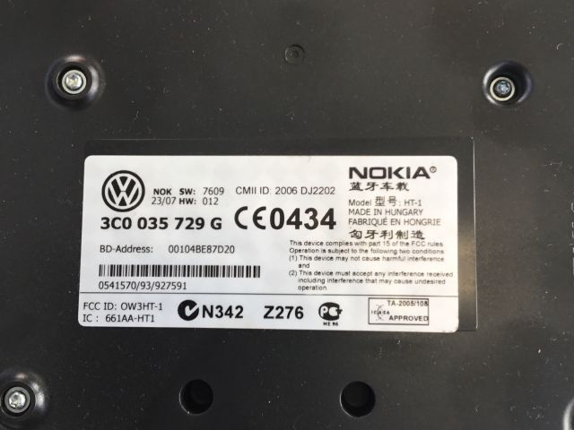 bontott VW PASSAT B6 Bluetooth Elektronika