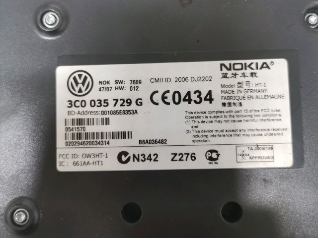 bontott VW PASSAT B6 Bluetooth Elektronika