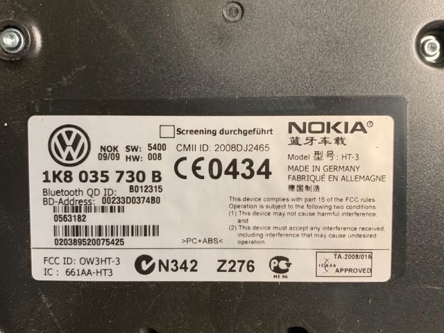 bontott VW PASSAT B6 Bluetooth Elektronika