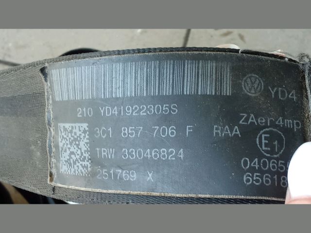 bontott VW PASSAT B6 Első Biztonsági Öv Pár (Feszítővel)