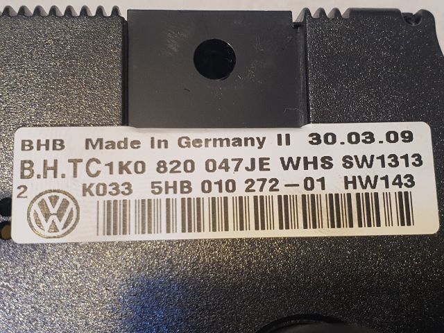 bontott VW PASSAT B6 Fűtéskapcsoló (manuális klímás)