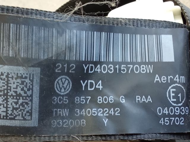 bontott VW PASSAT B6 Hátsó Biztonsági Öv Szett
