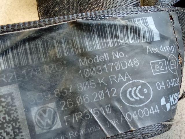 bontott VW PASSAT B6 Hátsó Biztonsági Öv Szett