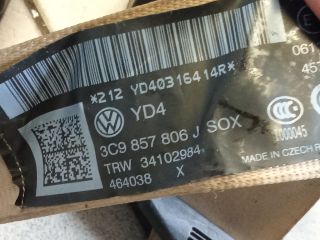 bontott VW PASSAT B6 Hátsó Biztonsági Öv Szett