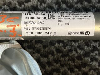 bontott VW PASSAT B6 Jobb első Függöny Légzsák