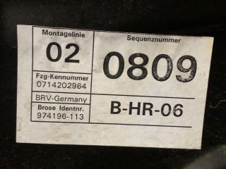 bontott VW PASSAT B6 Jobb hátsó Ablakemelő Szerkezet (Elektromos)