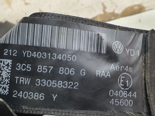 bontott VW PASSAT B6 Jobb hátsó Biztonsági Öv