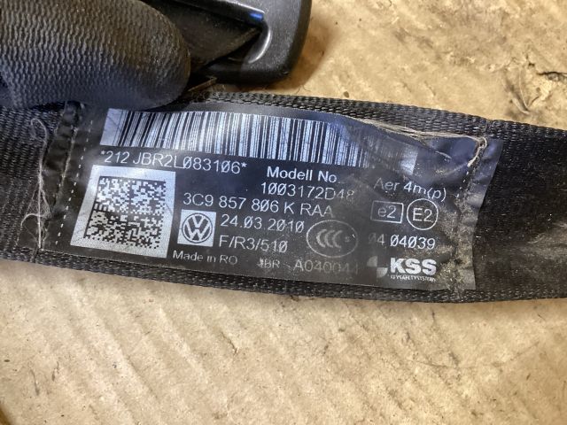 bontott VW PASSAT B6 Jobb hátsó Biztonsági Öv