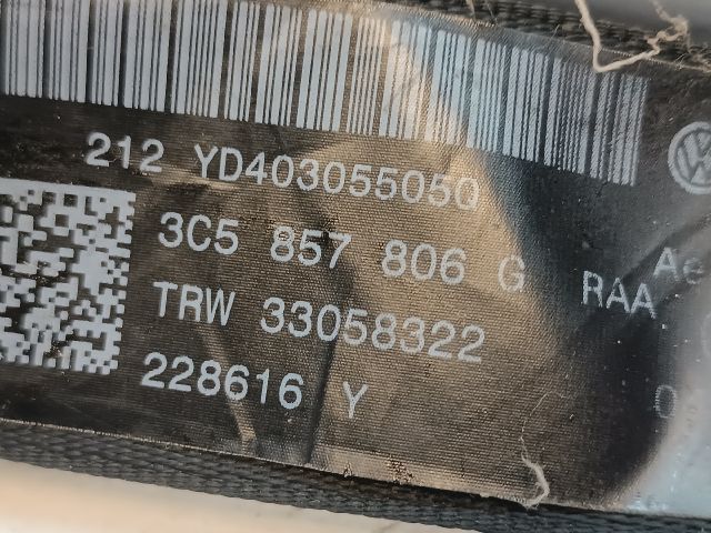 bontott VW PASSAT B6 Jobb hátsó Biztonsági Öv